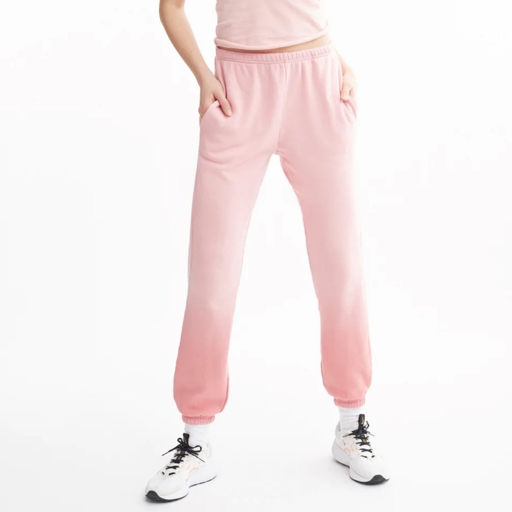 NWOT pink dip dye WSLY sweatpants size large